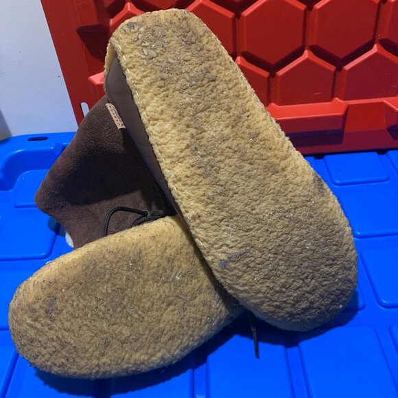 HANDCRAFTED LAURENTIAN CHIEF LEATHER SHEEPSKIN LINED BOOTS SIZE 10 - Picture 6 of 9